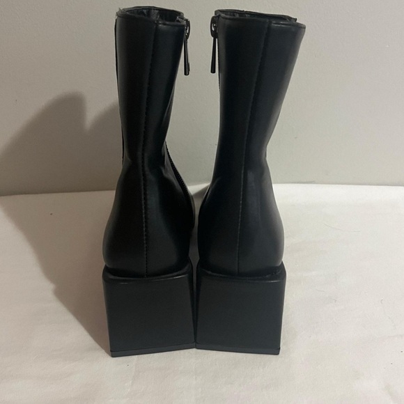 French Connection Toni Booties Black Ankle Boots - Picture 5 of 7